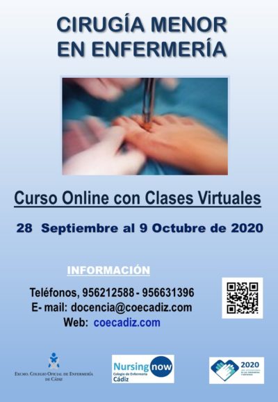 Cartel Curso Cirugia Menor Para Enfermeria C Diz Excmo Colegio De